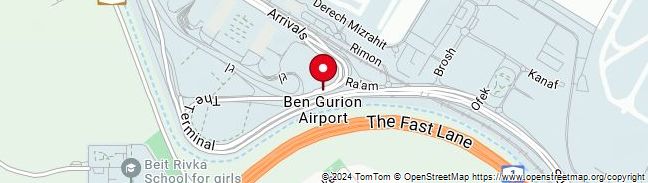 Map of Lod/Ben Gurion Airport,Israel